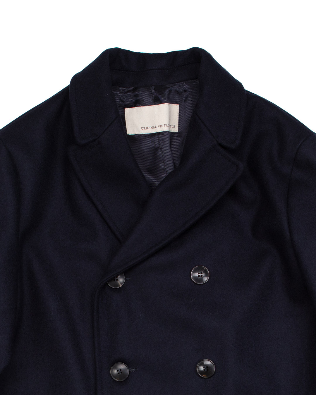 Sher Coat in Navy Wool