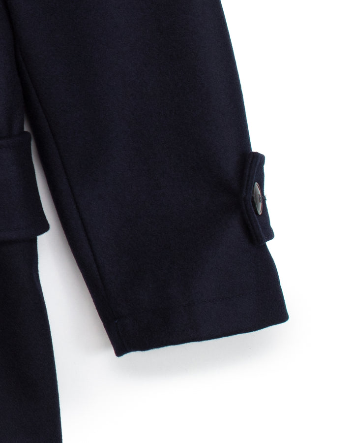 Sher Coat in Navy Wool