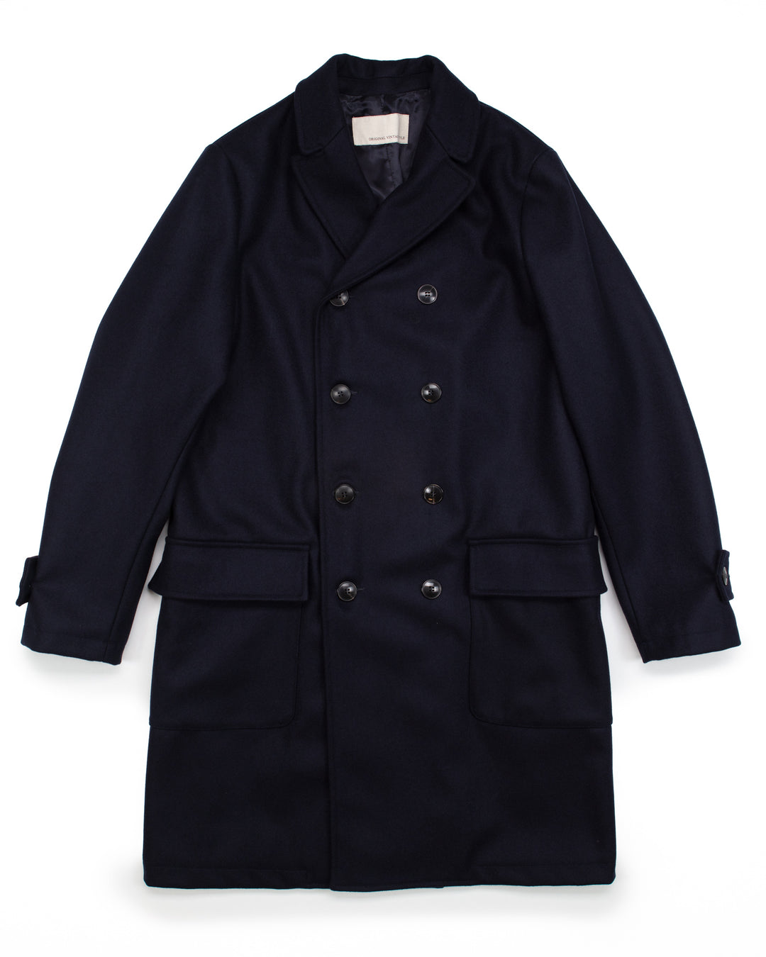 Sher Coat in Navy Wool