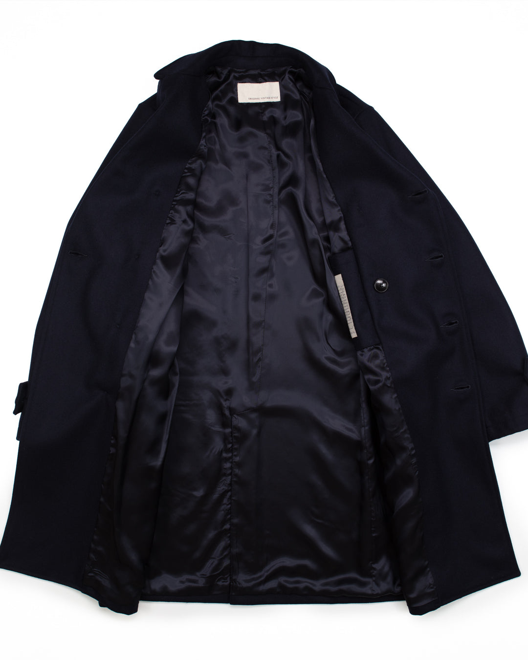 Sher Coat in Navy Wool