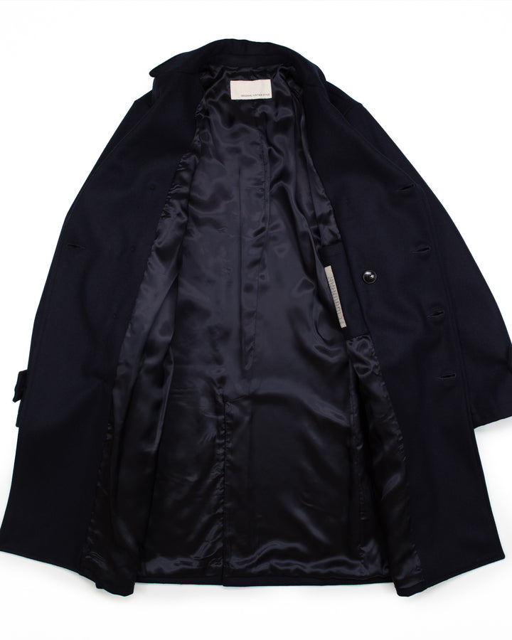Sher Coat in Navy Wool