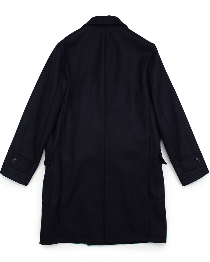 Sher Coat in Navy Wool