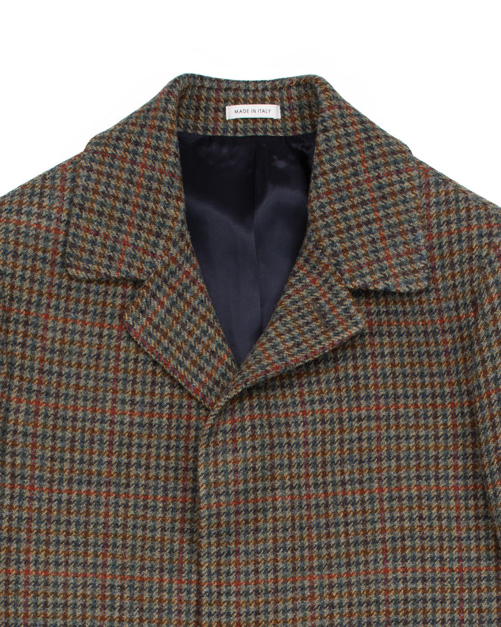 The Budapest Coat in Houndstooth Wool