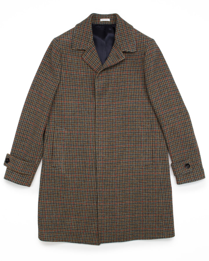 The Budapest Coat in Houndstooth Wool