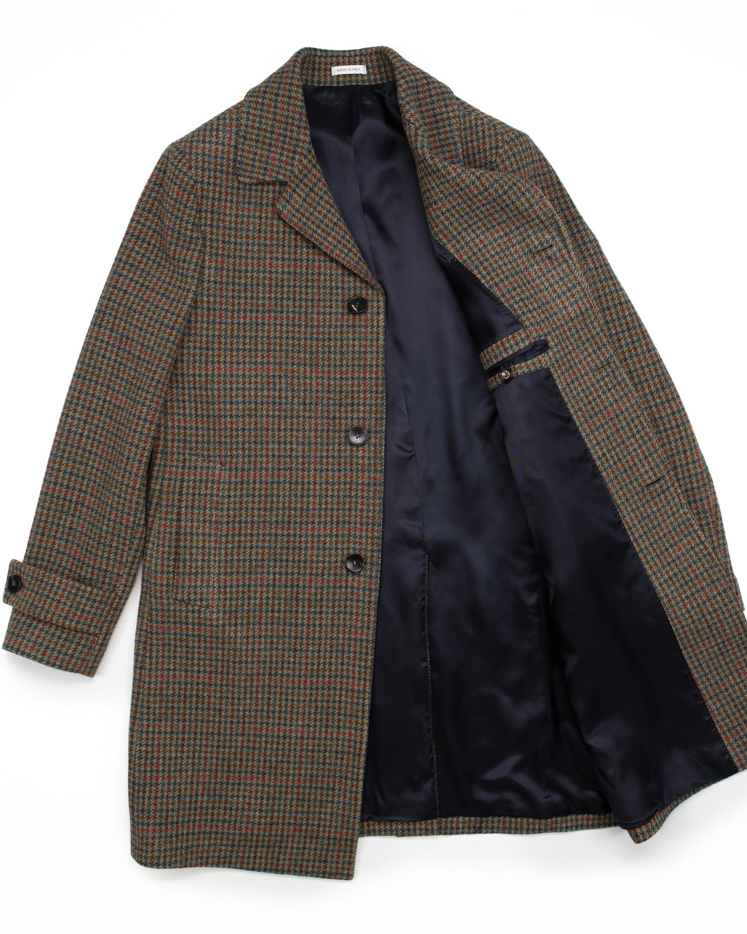 The Budapest Coat in Houndstooth Wool