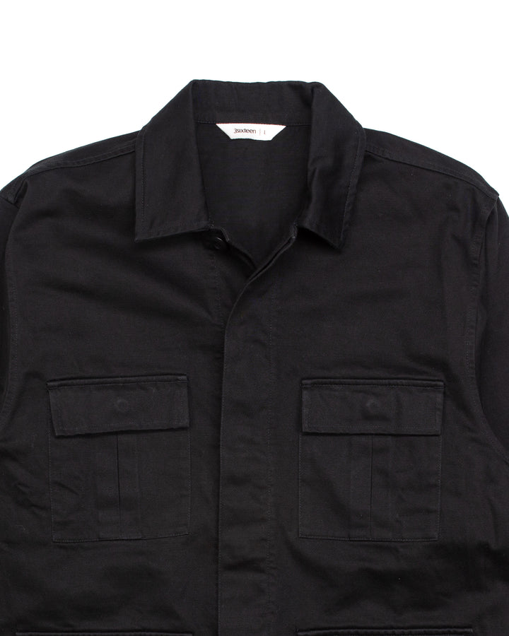 BDU Jacket in Black Satin #1805