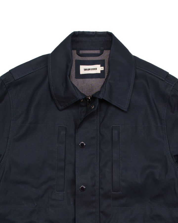 The Pathfinder Jacket in Navy Dry Wax #1808