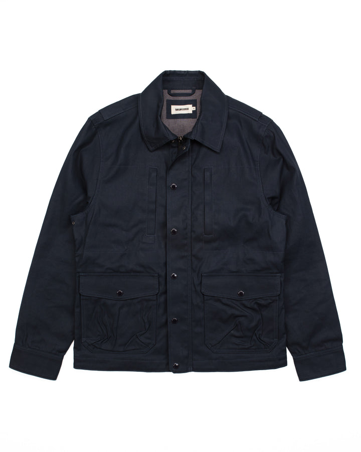 The Pathfinder Jacket in Navy Dry Wax #1808