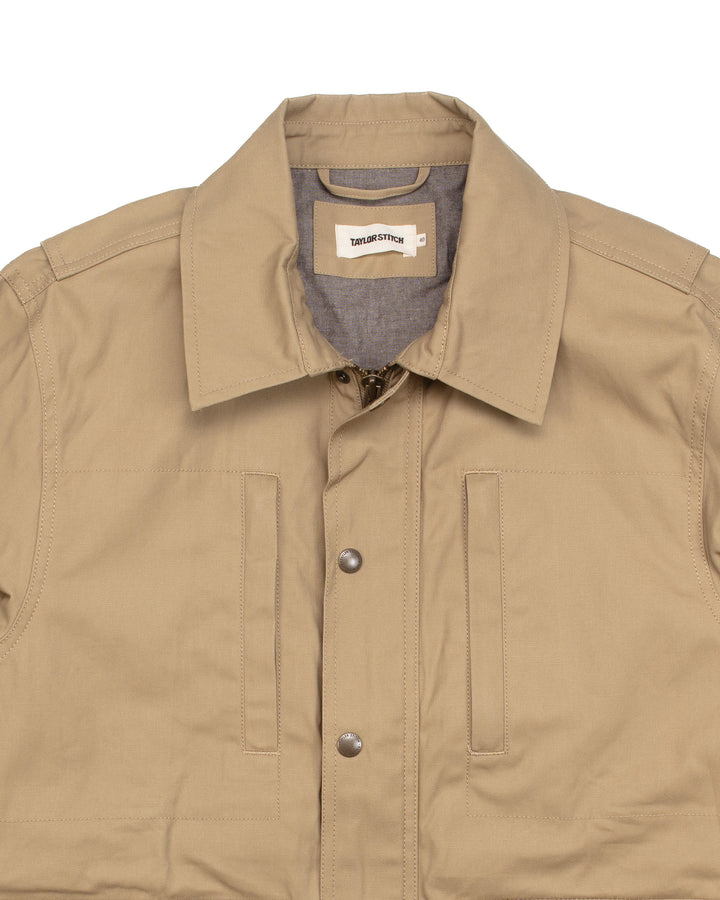 The Pathfinder Jacket in Khaki Dry Wax #1809