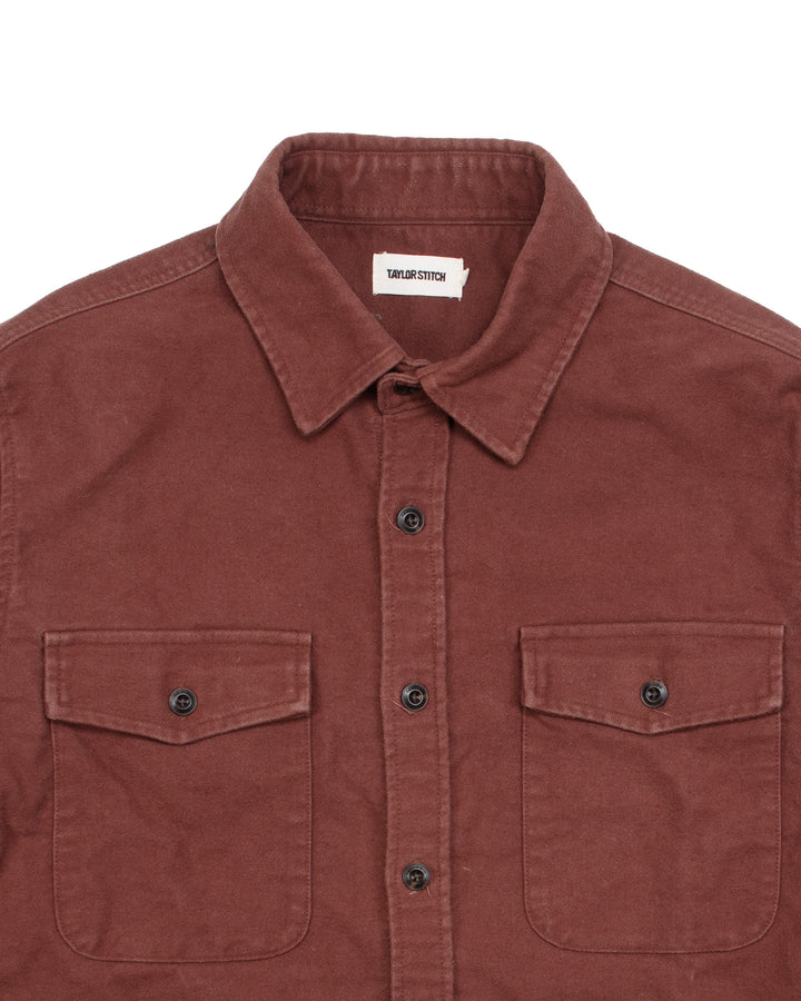 The Maritime Shirt in Cherry Moleskin #1832