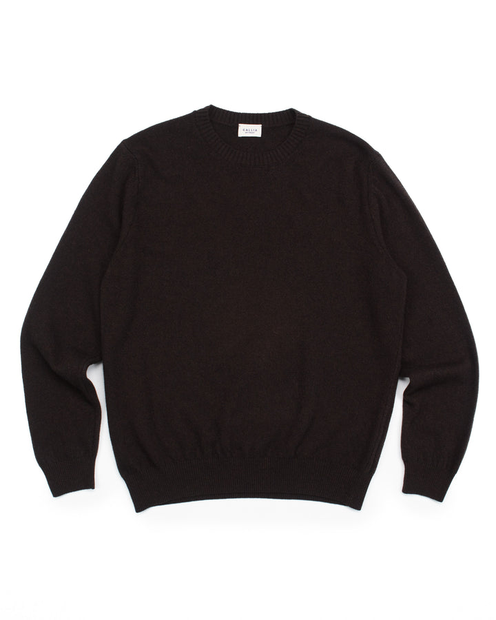 The Gable Sweater in Dark Brown