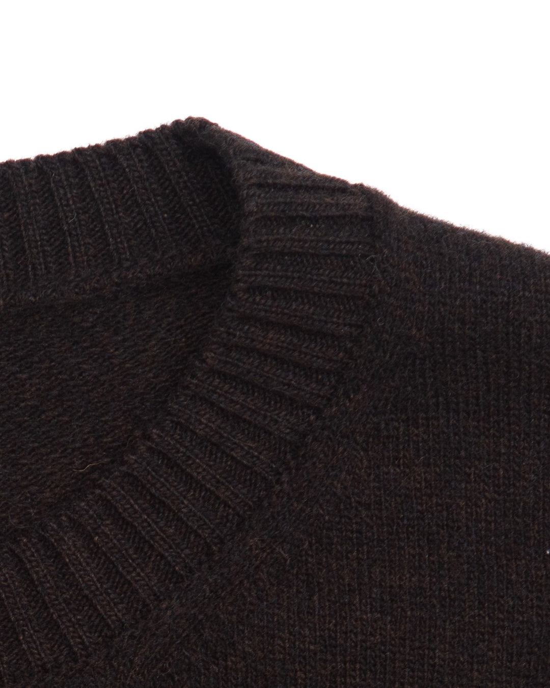 The Gable Sweater in Dark Brown