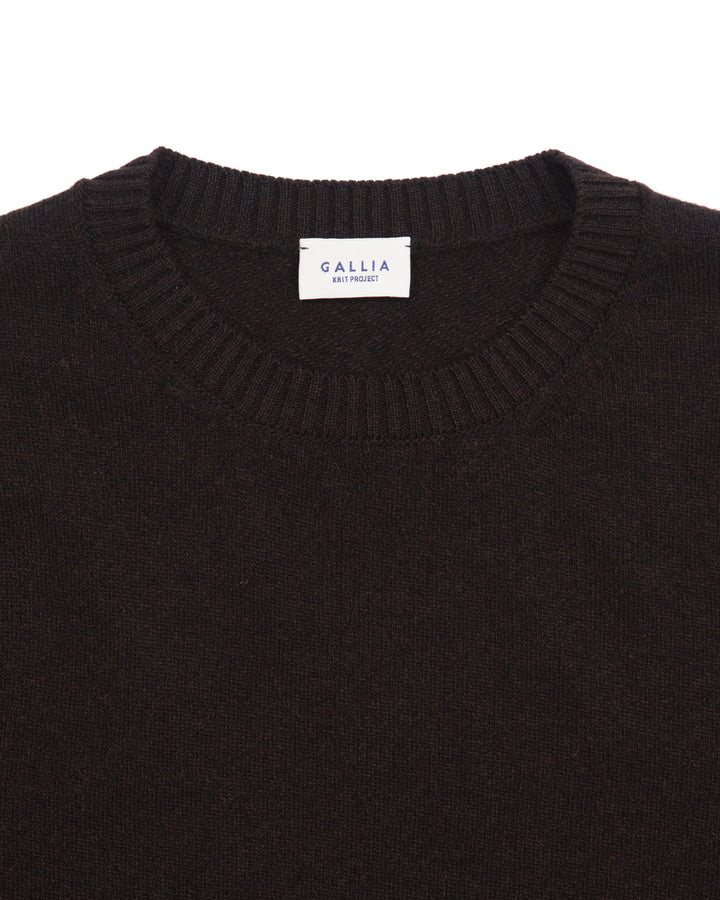 The Gable Sweater in Dark Brown
