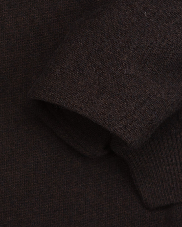 The Gable Sweater in Dark Brown