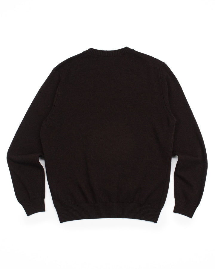 The Gable Sweater in Dark Brown