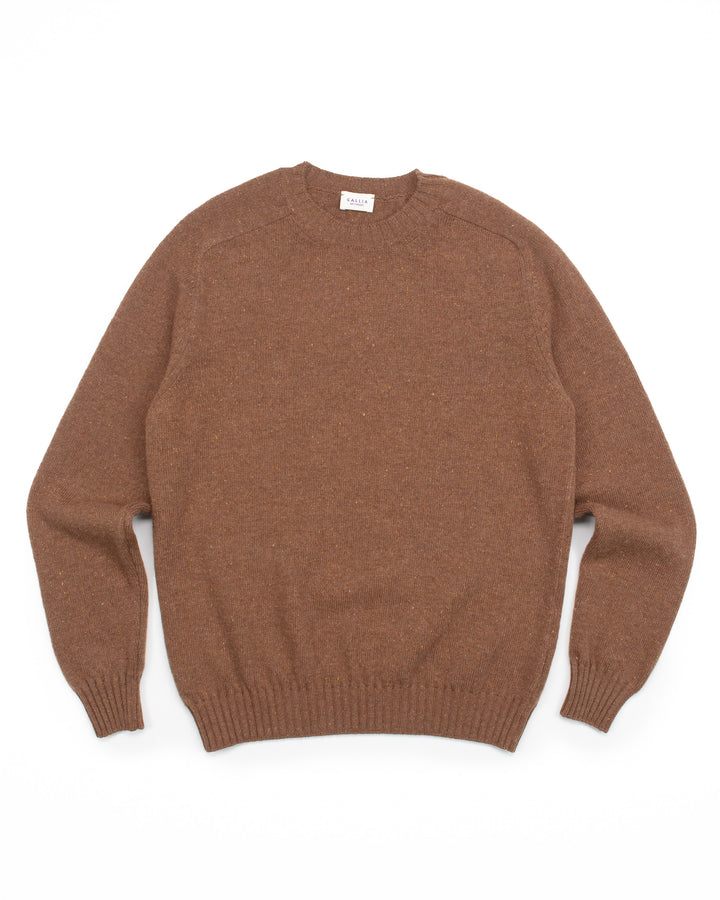 The Colby Sweater in Tan Donegal