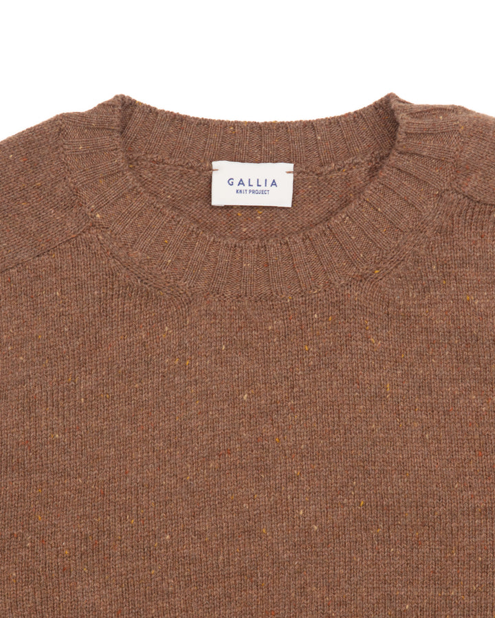 The Colby Sweater in Tan Donegal