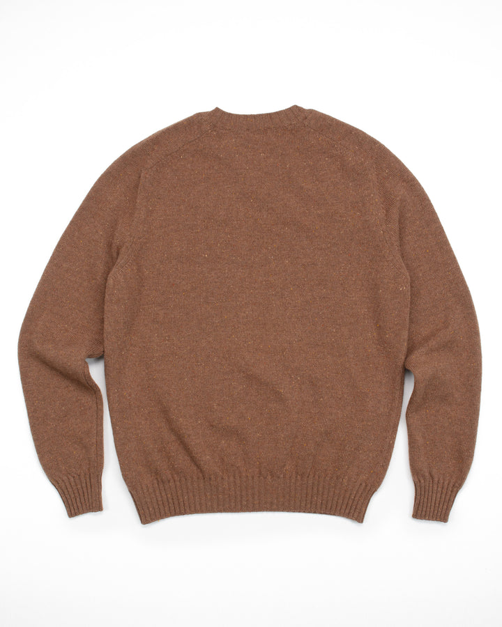 The Colby Sweater in Tan Donegal