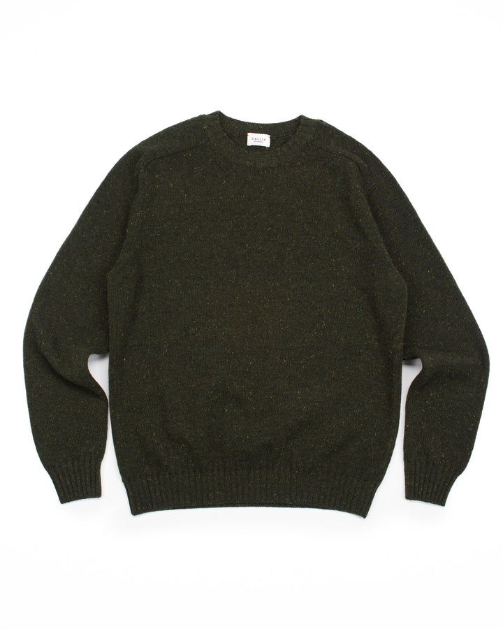 The Colby Sweater in Forest Donegal