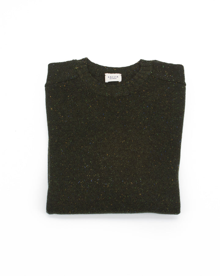 The Colby Sweater in Forest Donegal