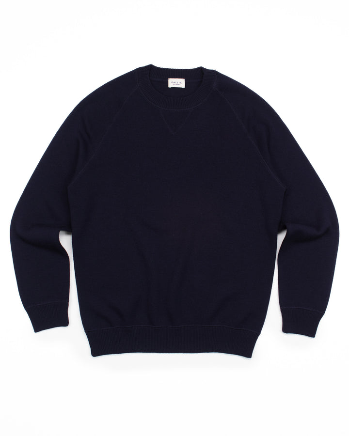 The Presley Crewneck in Navy