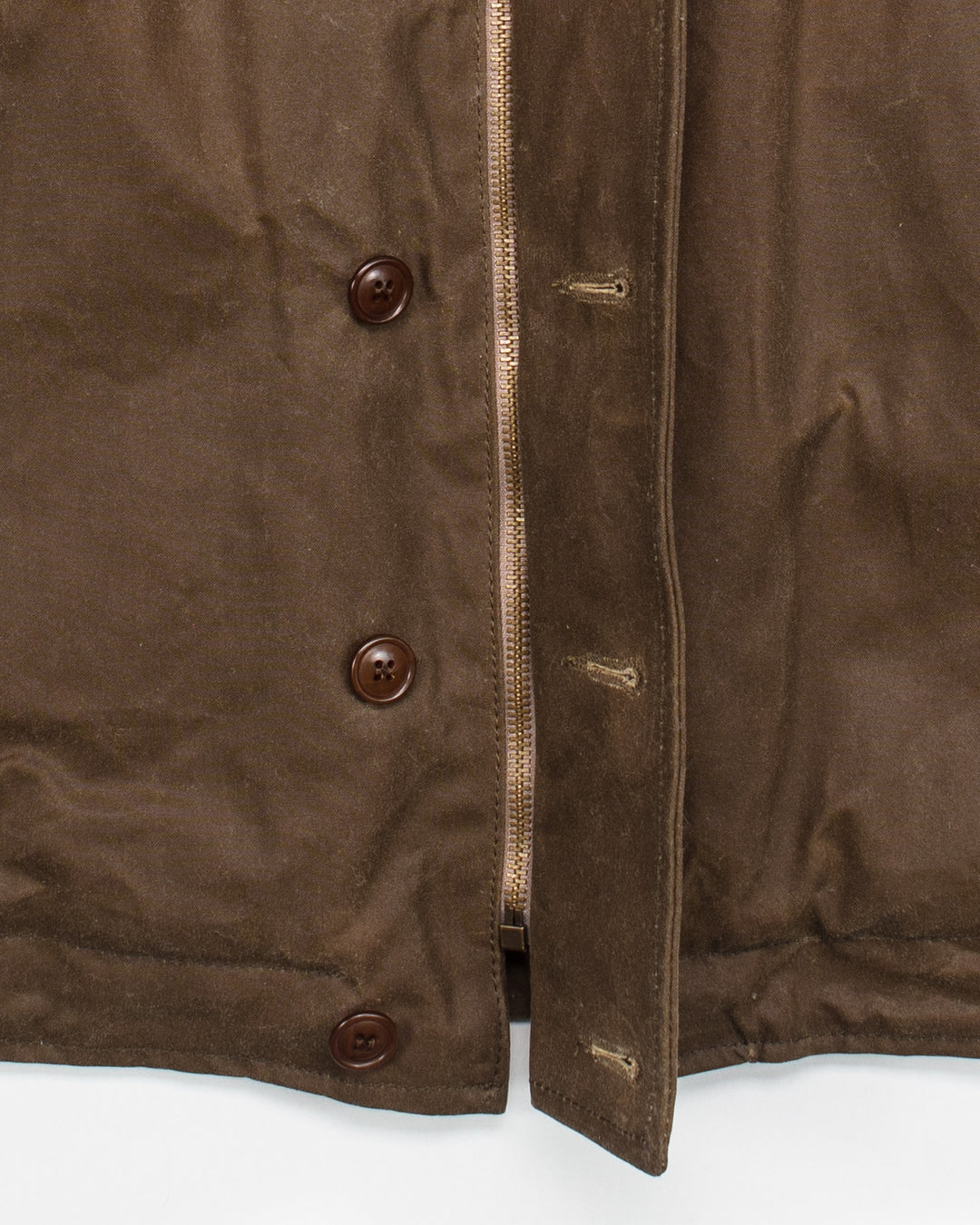 Wilson Deck Jacket in Brown Waxed Canvas
