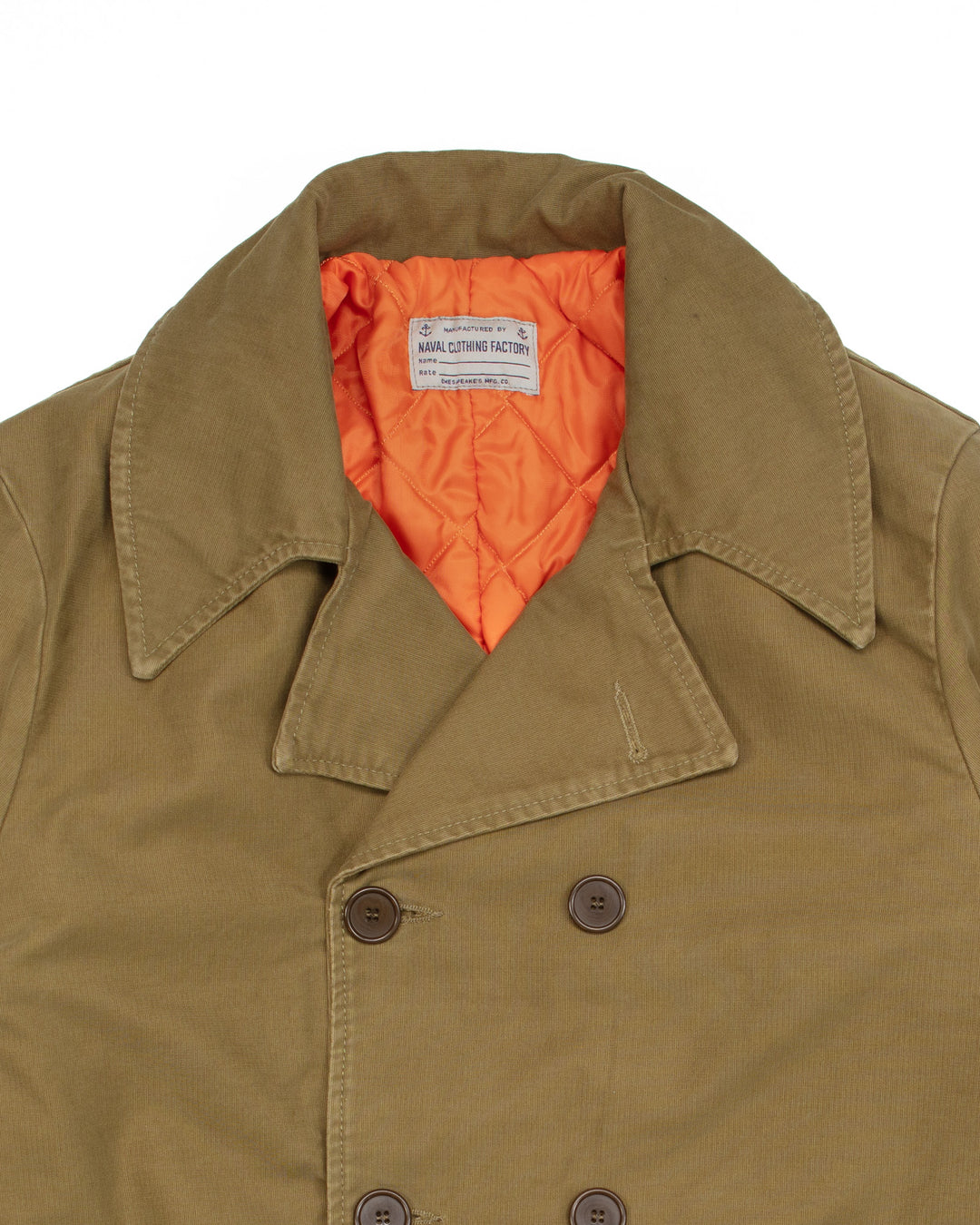 Peacoat in Khaki Jungle Cloth