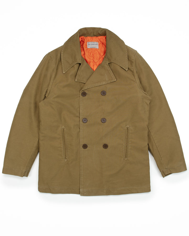 Peacoat in Khaki Jungle Cloth