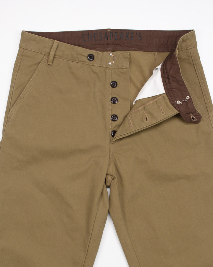 Red Hook Canvas Pants in Khaki Green