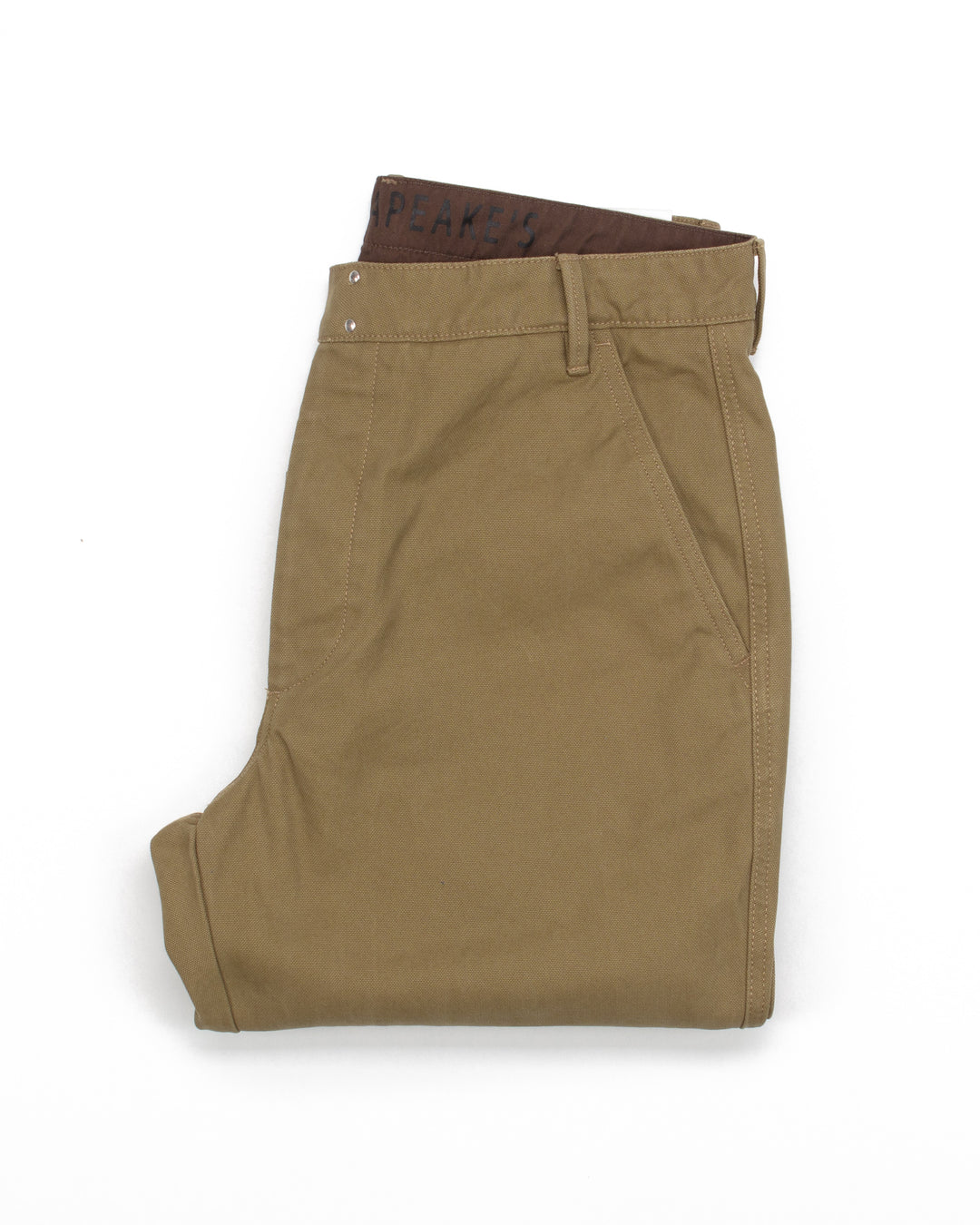 Red Hook Canvas Pants in Khaki Green