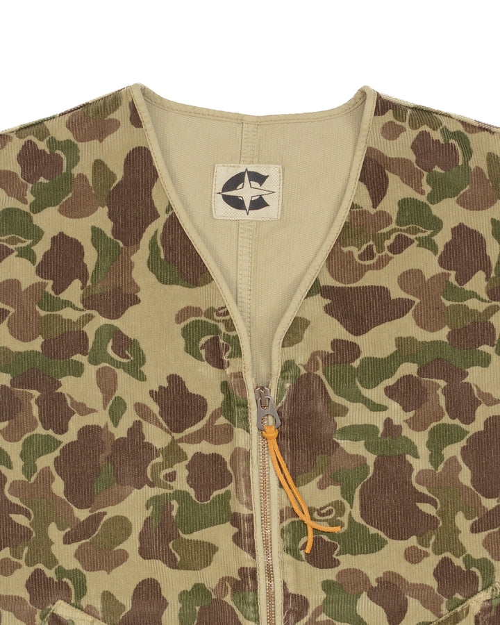 The Scott Vest in Camo Corduroy