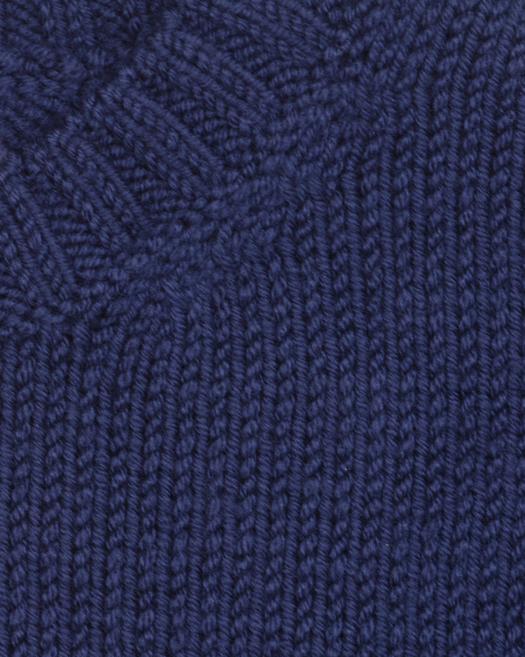 Chunky Merino Wool Sweater in Ink Blue