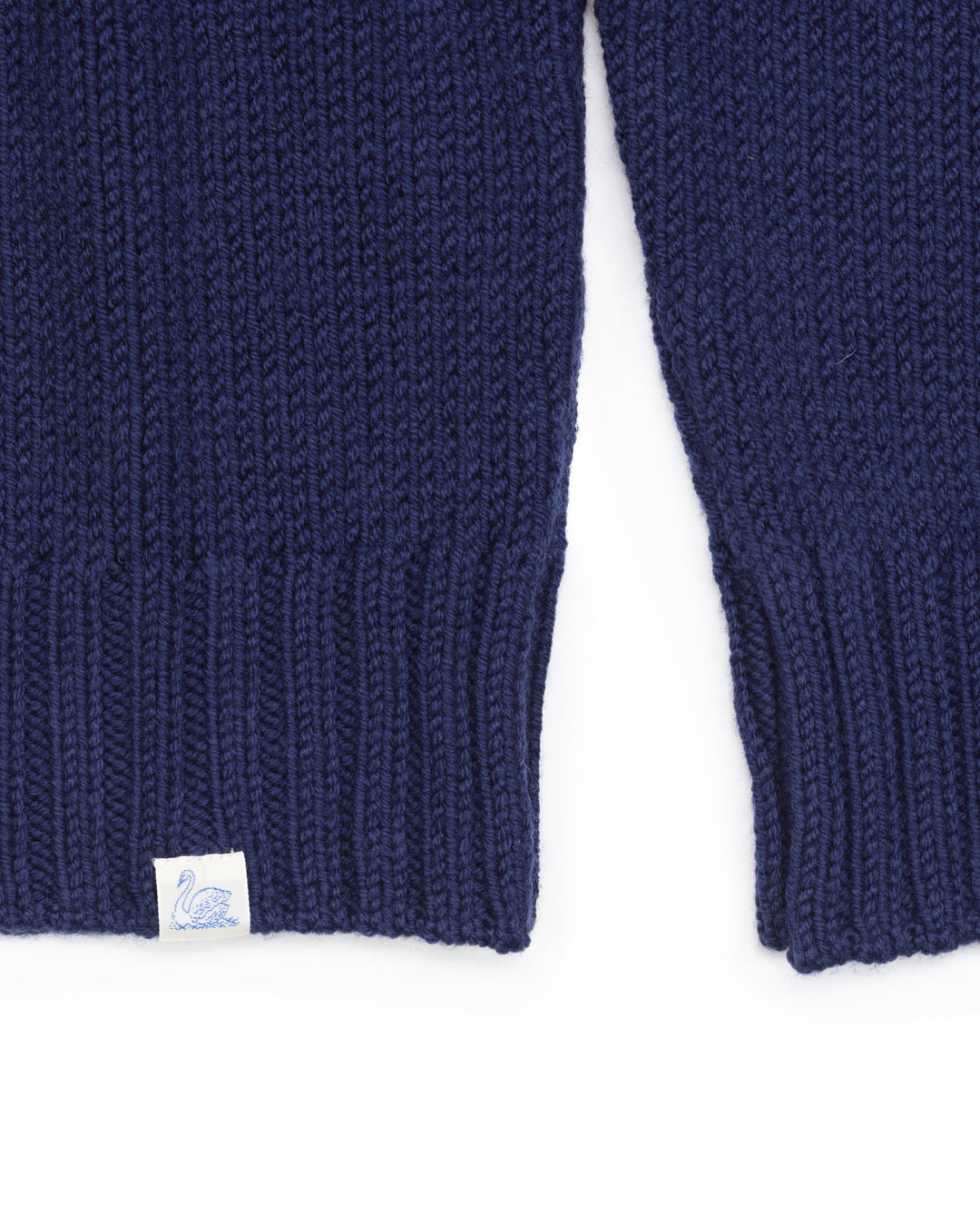 Chunky Merino Wool Sweater in Ink Blue