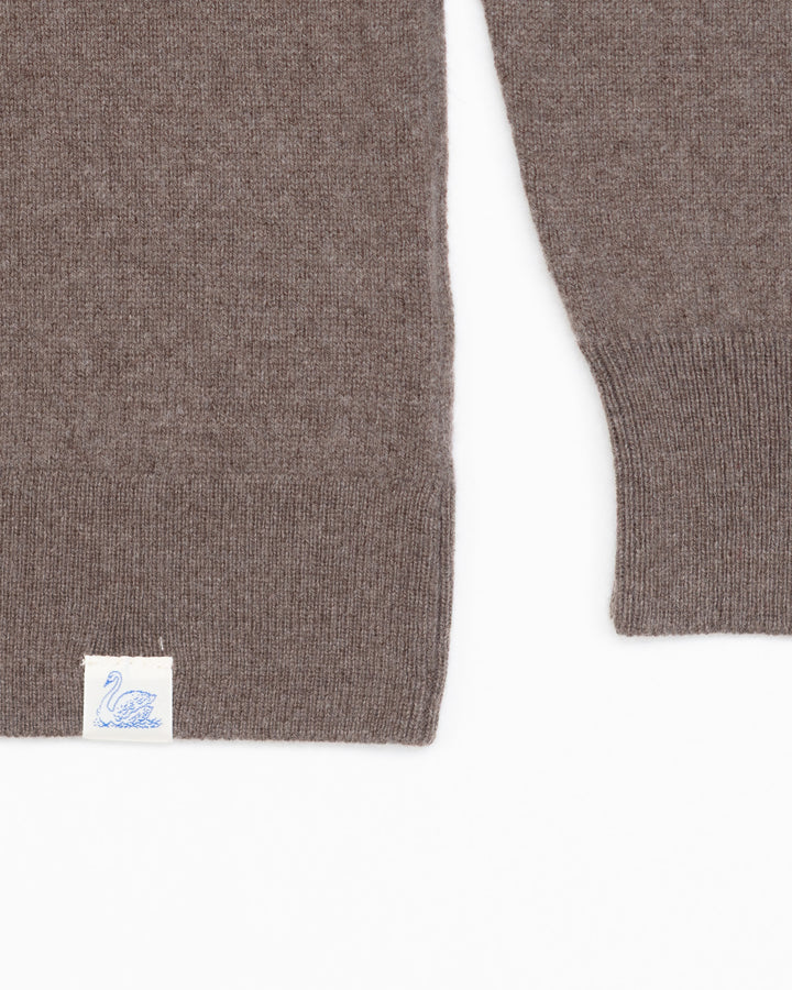 Knitted Polo Shirt in Grain