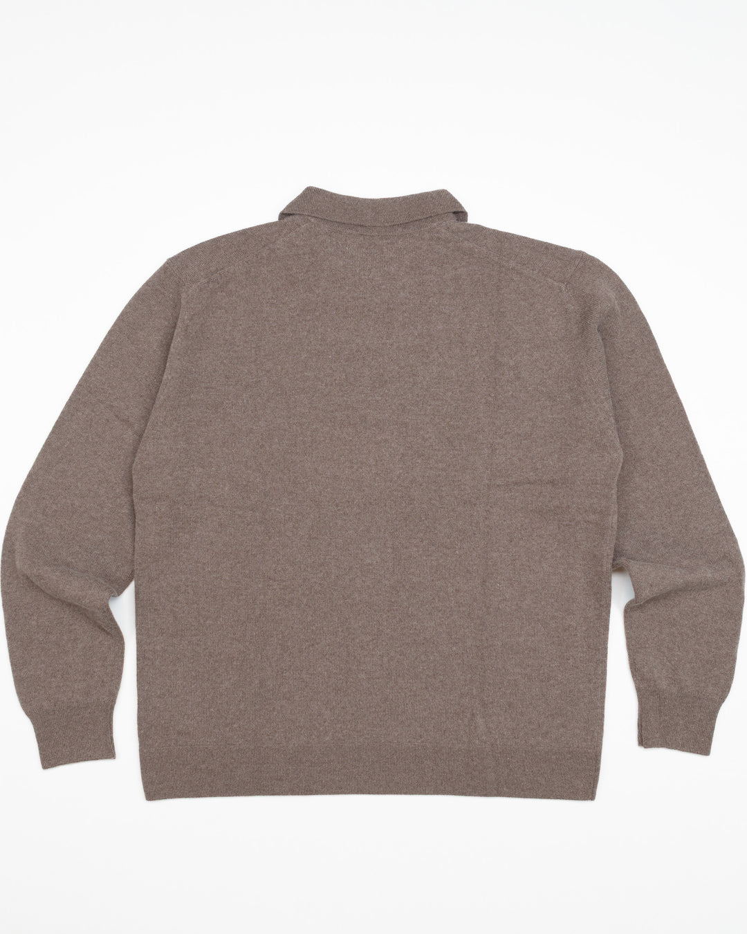 Knitted Polo Shirt in Grain