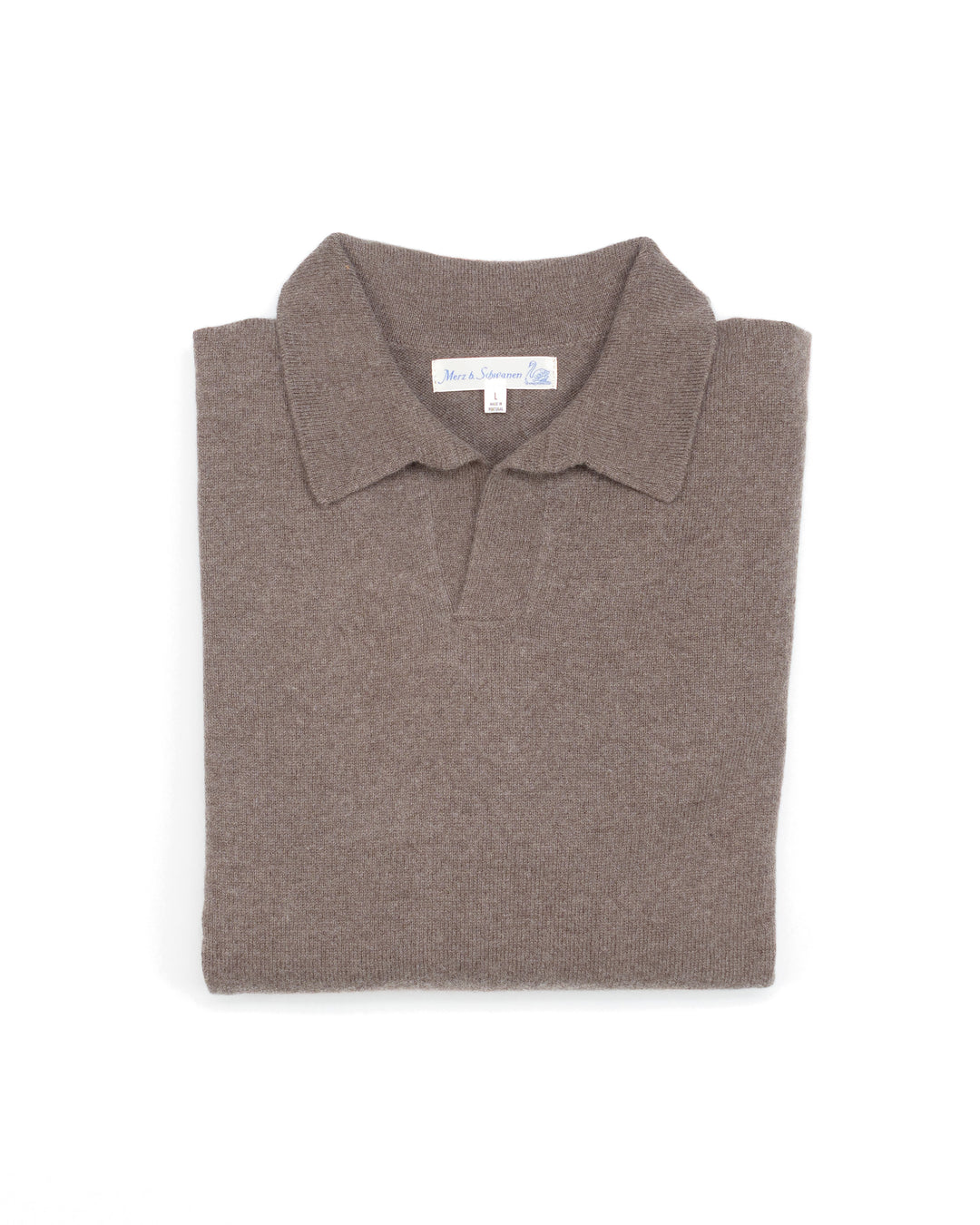 Knitted Polo Shirt in Grain