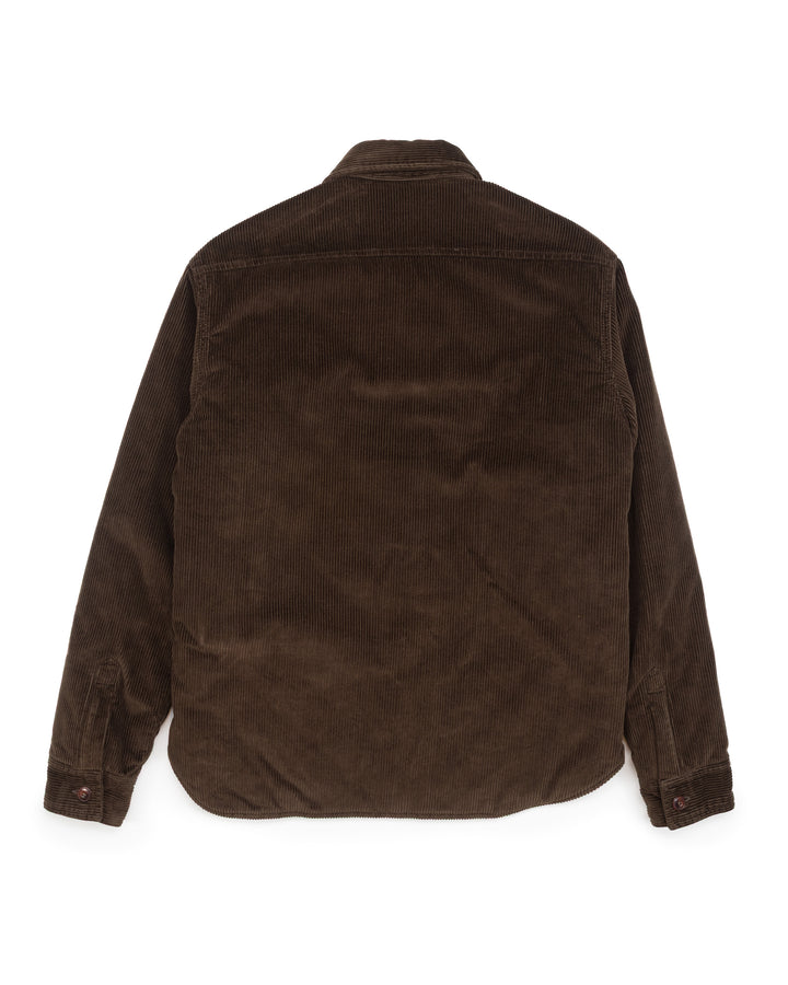 The Hunter Lined Overshirt in Brown Corduroy