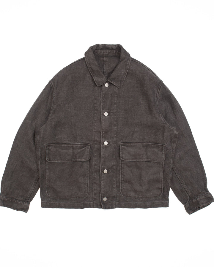 Replica Linen Jacket in Charcoal #1824