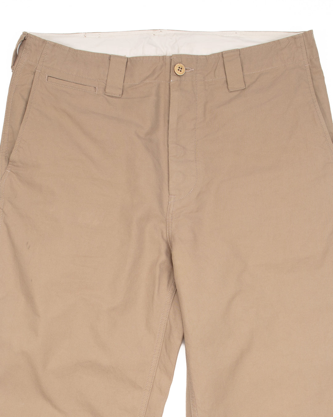 Wide Chinos in Khaki #1827