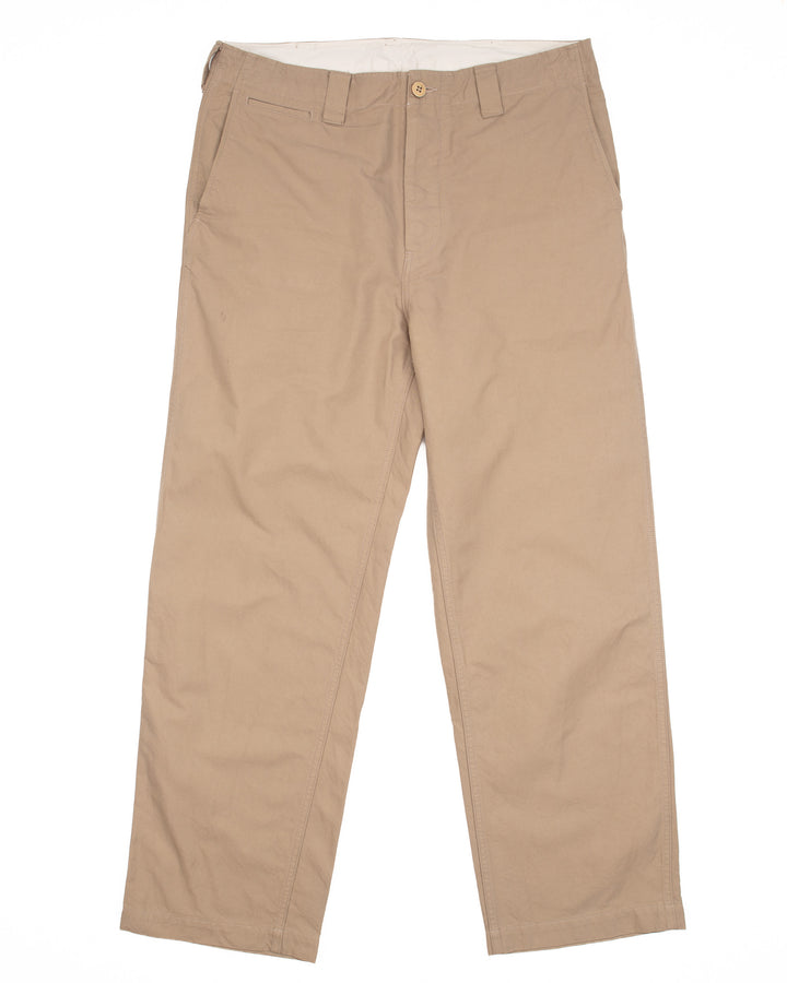 Wide Chinos in Khaki #1827