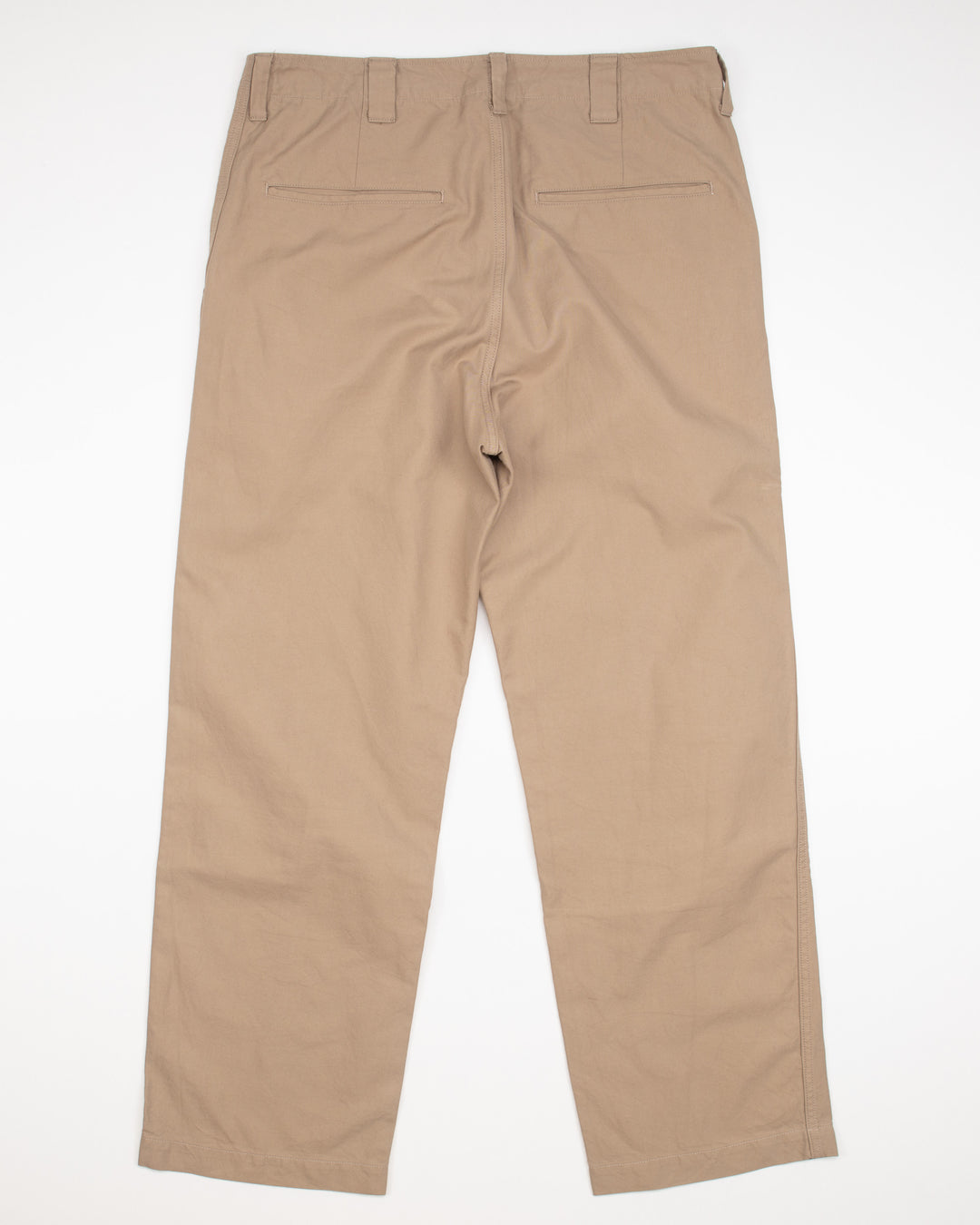 Wide Chinos in Khaki #1827
