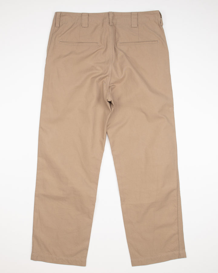 Wide Chinos in Khaki #1827