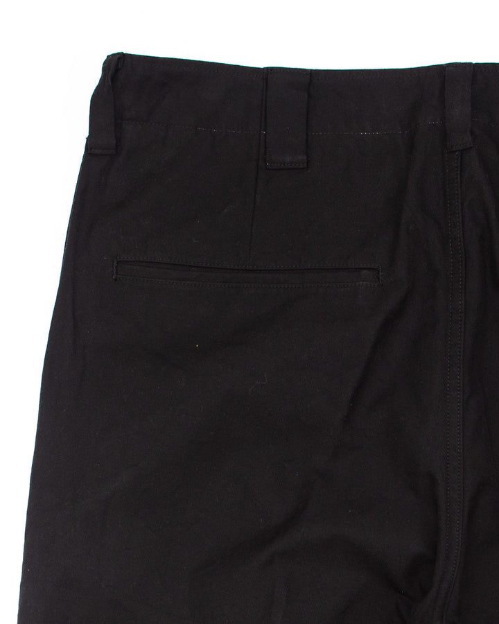 Wide Chinos in Black #1828