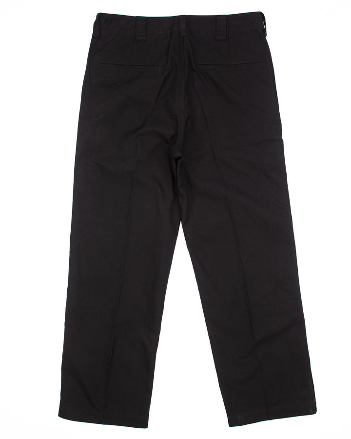 Wide Chinos in Black #1828