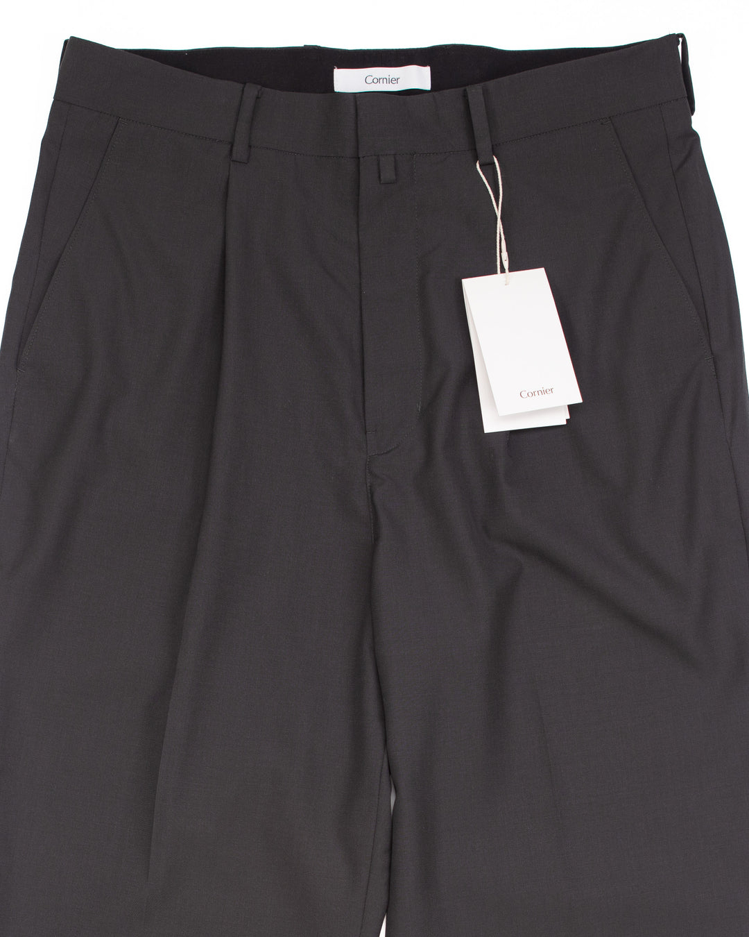 Super 130's Worsted Tropical Wool Straight Black #1830