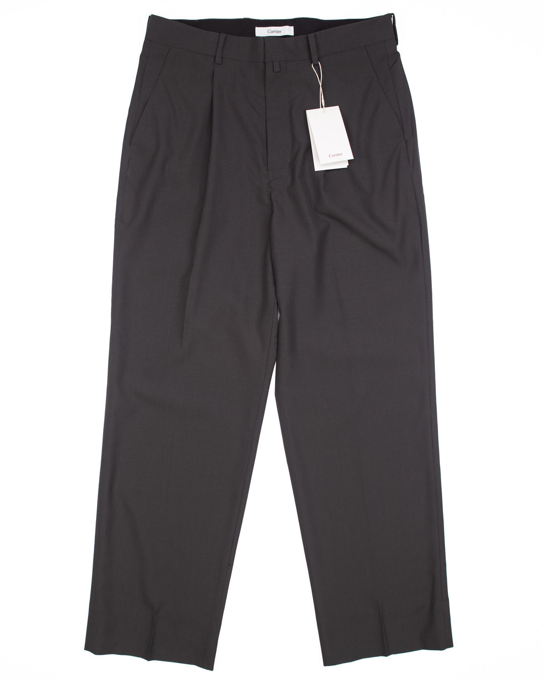 Super 130's Worsted Tropical Wool Straight Black #1830