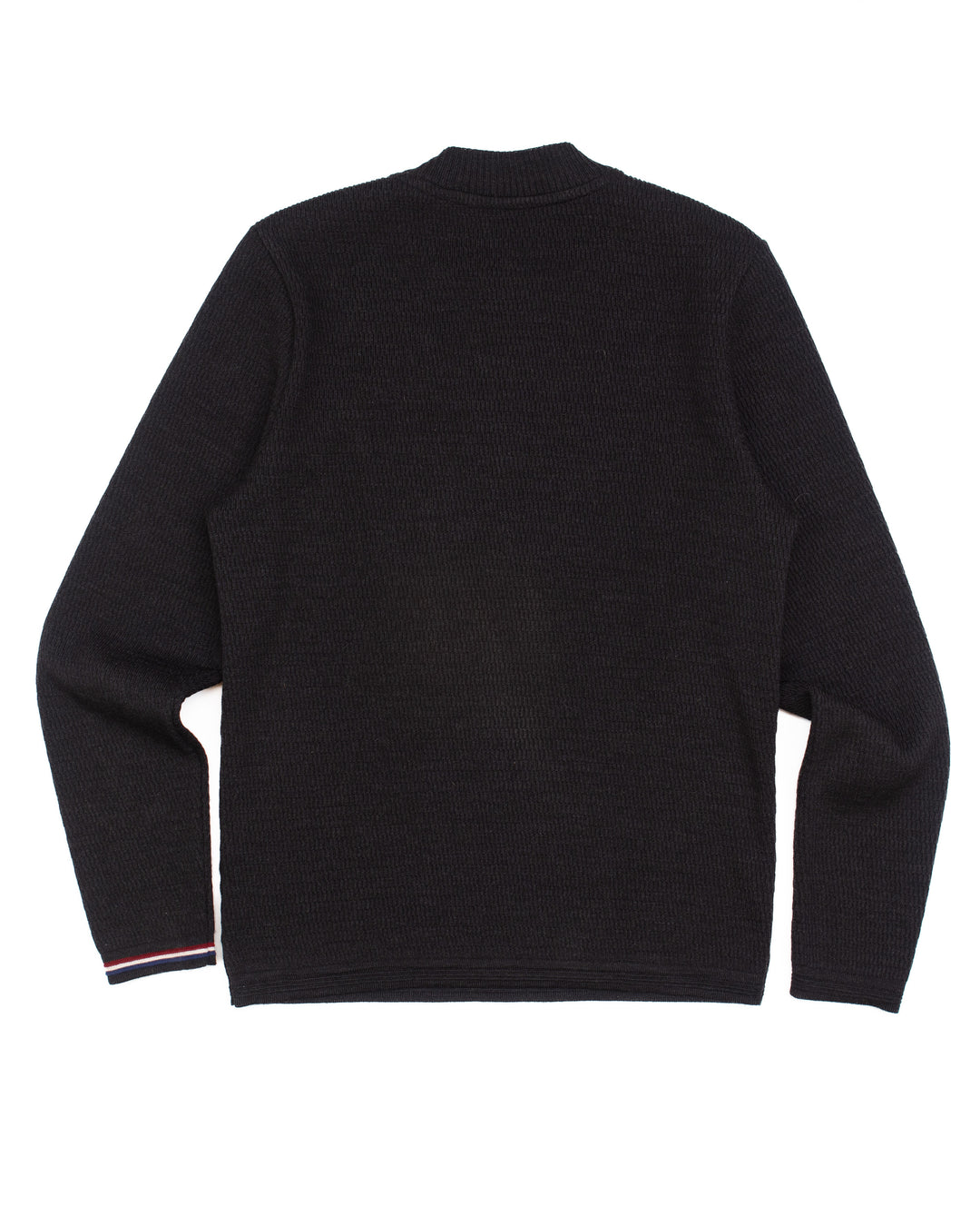Albert Waffle Henley in Black #1840