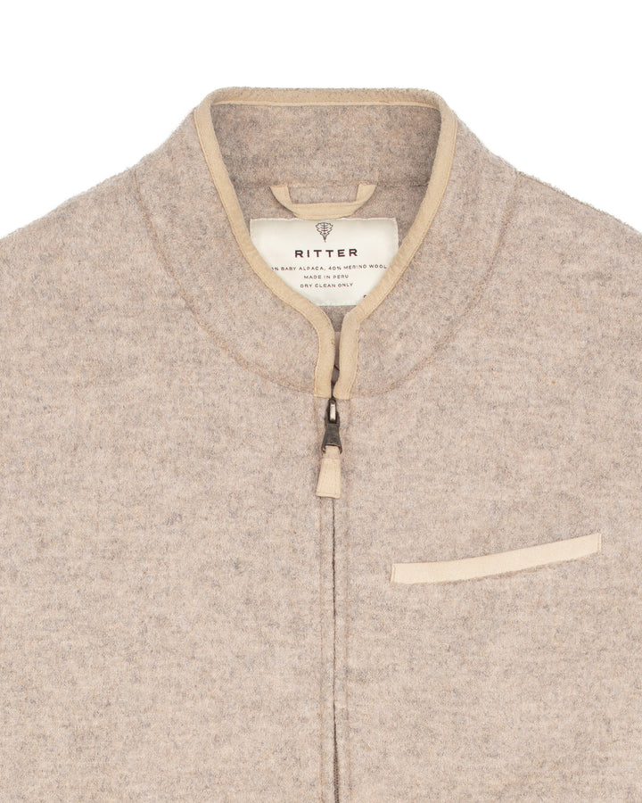 The Alpaca Ritter Vest in Beige #1845