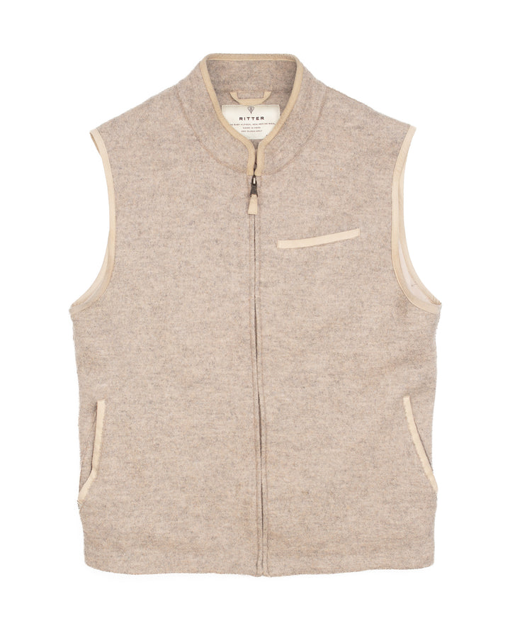 The Alpaca Ritter Vest in Beige #1845