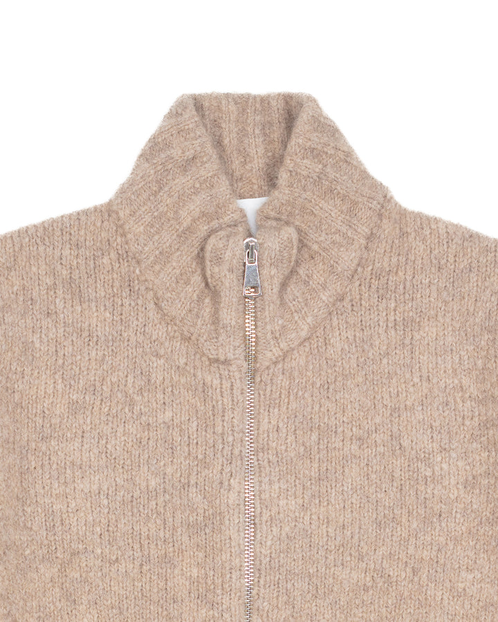 Wool Bomber in Tan